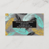 Palm-Blätter | Natürlich Visitenkarte (Rückseite)