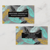 Palm-Blätter | Natürlich Visitenkarte (Vorne/Hinten)