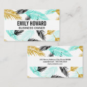Palm-Blätter | Natürlich Visitenkarte (Vorne/Hinten)