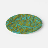 Palm-Blätter Pappteller (Schrägansicht)