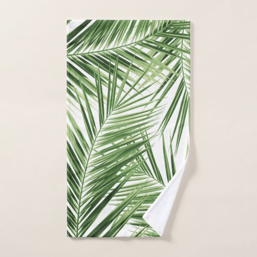 Palm Blätter Pattern Dream #1 #tropical #wall #art Badhandtuch Set (Handtuch)
