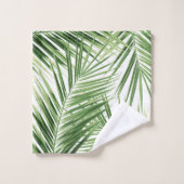 Palm Blätter Pattern Dream #1 #tropical #wall #art Badhandtuch Set (Waschlappen)