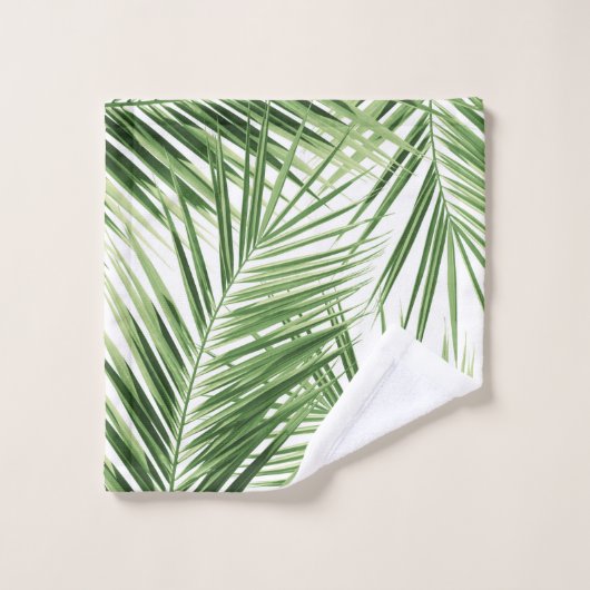 Palm Blätter Pattern Dream #1 #tropical #wall #art Badhandtuch Set (Waschlappen)