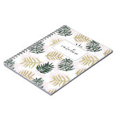 Palm Blätter Personalisiertes Notebook Notizblock (Linke Seite)