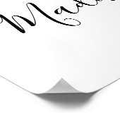 Palm Blätter Plumeria Tropical Elegante Willkommen Poster (Ecke)