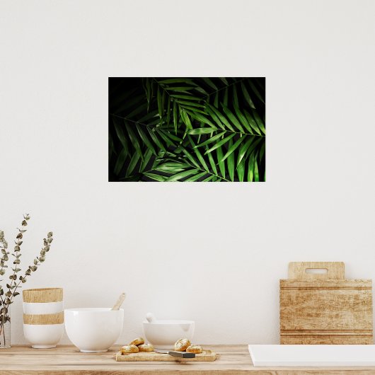 Palm-Blätter Poster (Küche)