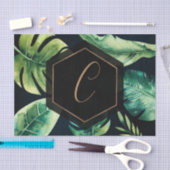 Palm Blätter Schwarzes Gold Seidenpapier (Handwerk)