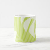 Palm Blätter Trio Lime Green Coffee Tasse (Mittel)