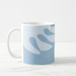 Palm Blätter Trio Sky Blue Kaffee Tasse
