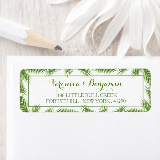 Palm Blätter Tropical Beach Hochzeit (Insitu)