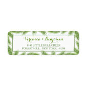 Palm Blätter Tropical Beach Hochzeit (Vorne)