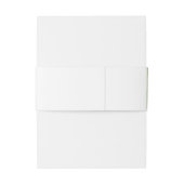 Palm Blätter Tropical Beach Hochzeit Einladungsbanderole (Rückseitenbeispiel)