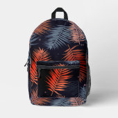 Palm Blätter Tropical Design Bedruckter Rucksack (Vorderseite)