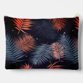 Palm Blätter Tropical Design Zubehörtasche (Rückseite)