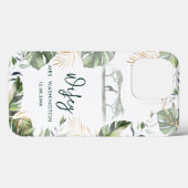 Palm Blätter Tropical Safari Wifey Script Bride Case-Mate iPhone Hülle (Rückseite (Horizontal))