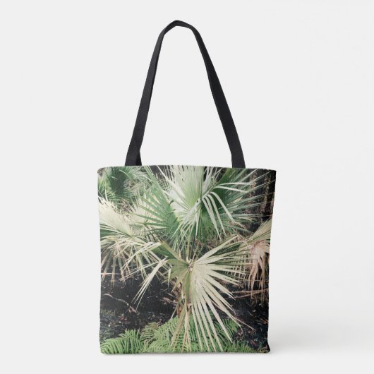 Palm Blätter Tropical Tree Bag Tasche (Rückseite)