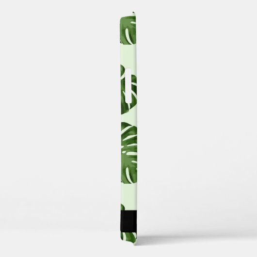 Palm-Blätter, tropisches Muster, Ihr Name Case-Mate iPhone Hülle (Rückseite / Rechts)