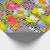 Palm Blätter und Blume Geschenkpapier