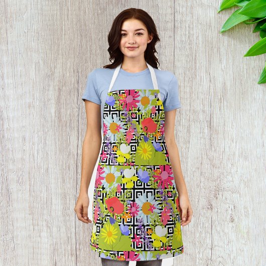 Palm Blätter und Blume Schürze