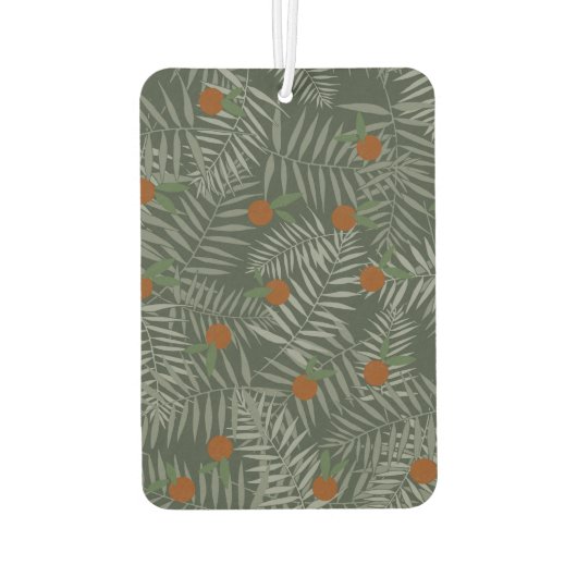Palm-Blätter und Orangen Autolufterfrischer (Rückseite)