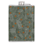 Palm-Blätter und Orangen Flachmann (Rückseite)