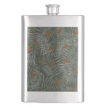 Palm-Blätter und Orangen