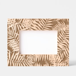 Palm-Blätter und Orangen Geätzte Rahmen