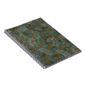 Palm-Blätter und Orangen Notizblock (Rechte Seite)