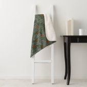 Palm-Blätter und Orangen Sherpadecke (Beispiel)