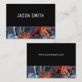 Palm-Blätter Visitenkarte (Vorne/Hinten)