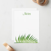 Palm-Blätter Vorlage für handgeschriebene Skripte (Vorderseite/Rückseite Beispiel)