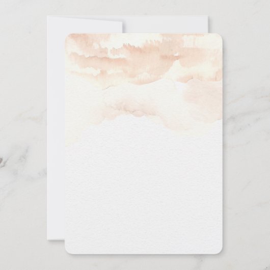 Palm Blätter Wasserfarbe Save the Date (Rückseite)