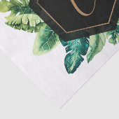 Palm Blätter Weißes Gold Seidenpapier (Ausschnitt)