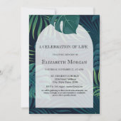 Palm-Blätter zum Leben Einladung (Vorderseite)