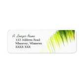 Palm Branch Address Label (Vorne)