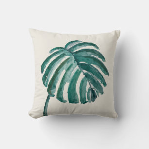 Palm Branch Tropical Botanical Throw Kissen