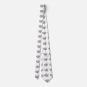 Palm Branch und Blätter Silhouette Krawatte (Rückseite)