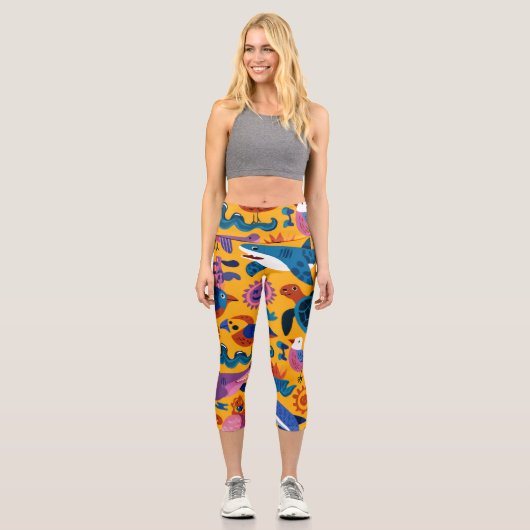 Palm Breeze High Waisted Capris Geschenk (Vorderseite)
