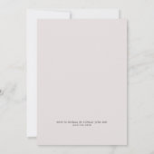 Palm Breeze | Post Wedding Beach Party Einladung (Rückseite)