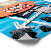 Palm Cafe auf Route 66 Poster (Ecke)