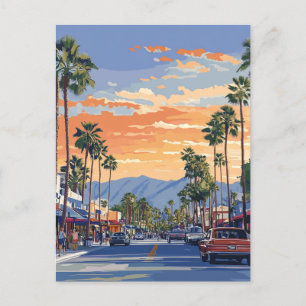 PALM CANYON DRIVE-PALM SPRINGS CA Postcard Postkarte