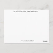 PALM CANYON LAUFWERK #1 POSTKARTE (Rückseite)