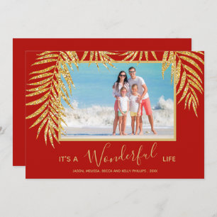 Palm Christmas Foto Feiertagskarte