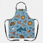 Palm Coast All-Over Druckschürze Geschenk Schürze (Vorderseite)
