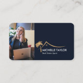 Palm Coastal Property Real Anwesen Realtor Foto QR Visitenkarte (Vorderseite)