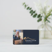 Palm Coastal Property Real Anwesen Realtor Foto QR Visitenkarte (Stehend Vorderseite)