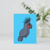Palm Cockatoo Postkarte (Stehend Vorderseite)