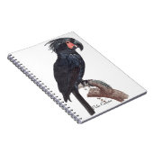 Palm Cockatoo, Probosciger aterrimus Notizblock (Rechte Seite)