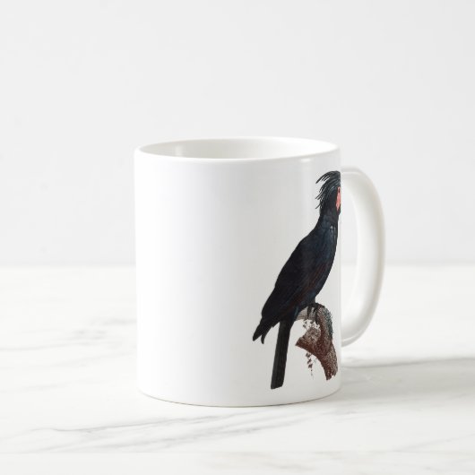 Palm Cockatoo, Probosciger aterrimus Parrot Co Kaffeetasse (VorderseiteRechts)