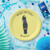 Palm Cockatoo Vogel Cartoon Illustration Pappteller (Party)